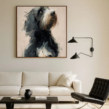 Abstract Animal Dog Wall Art #AL196