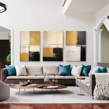 Abstract Canvas Art Set of 3 #WS681