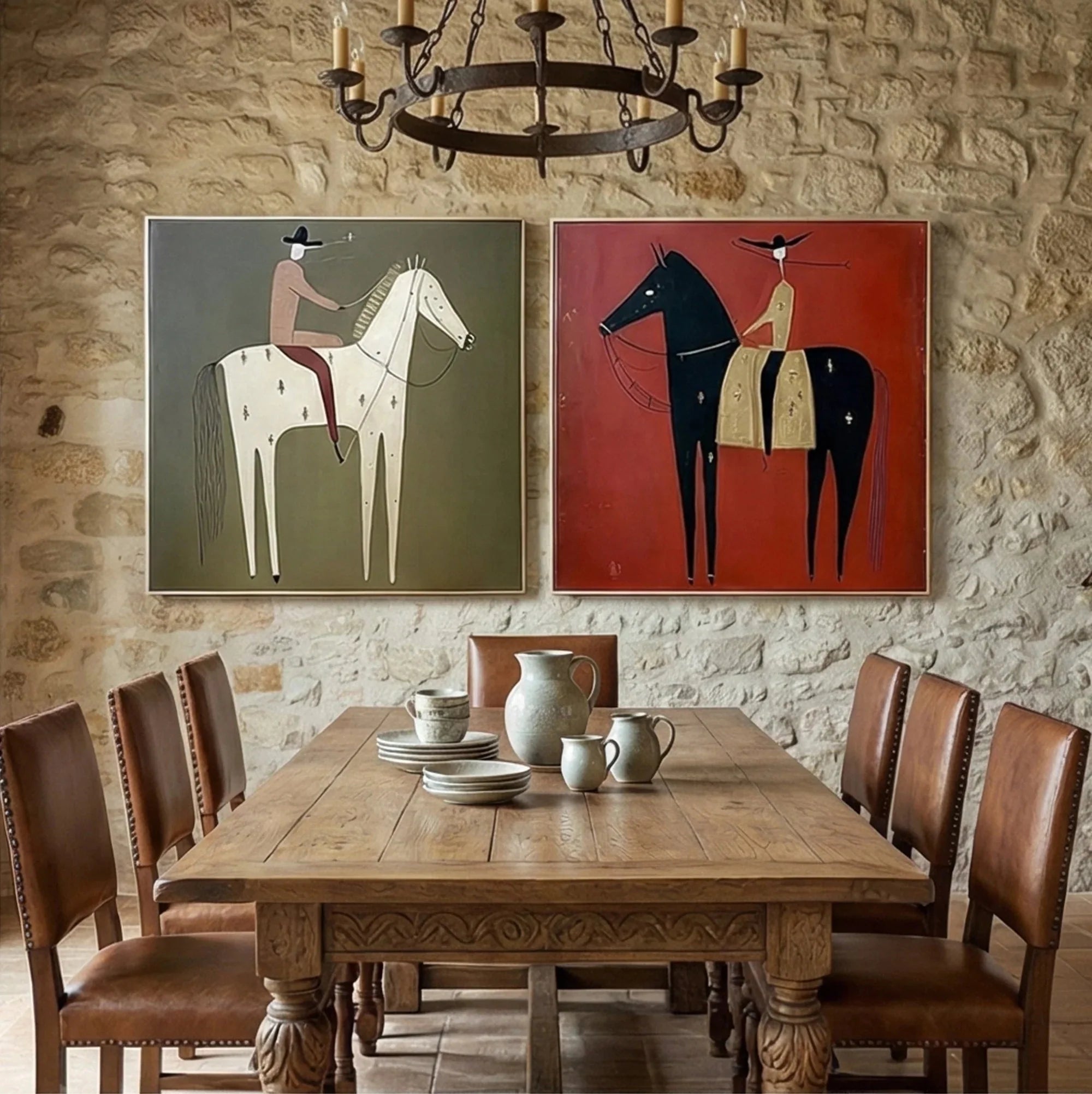 Vintage Americana Art Set of 2 #VA016
