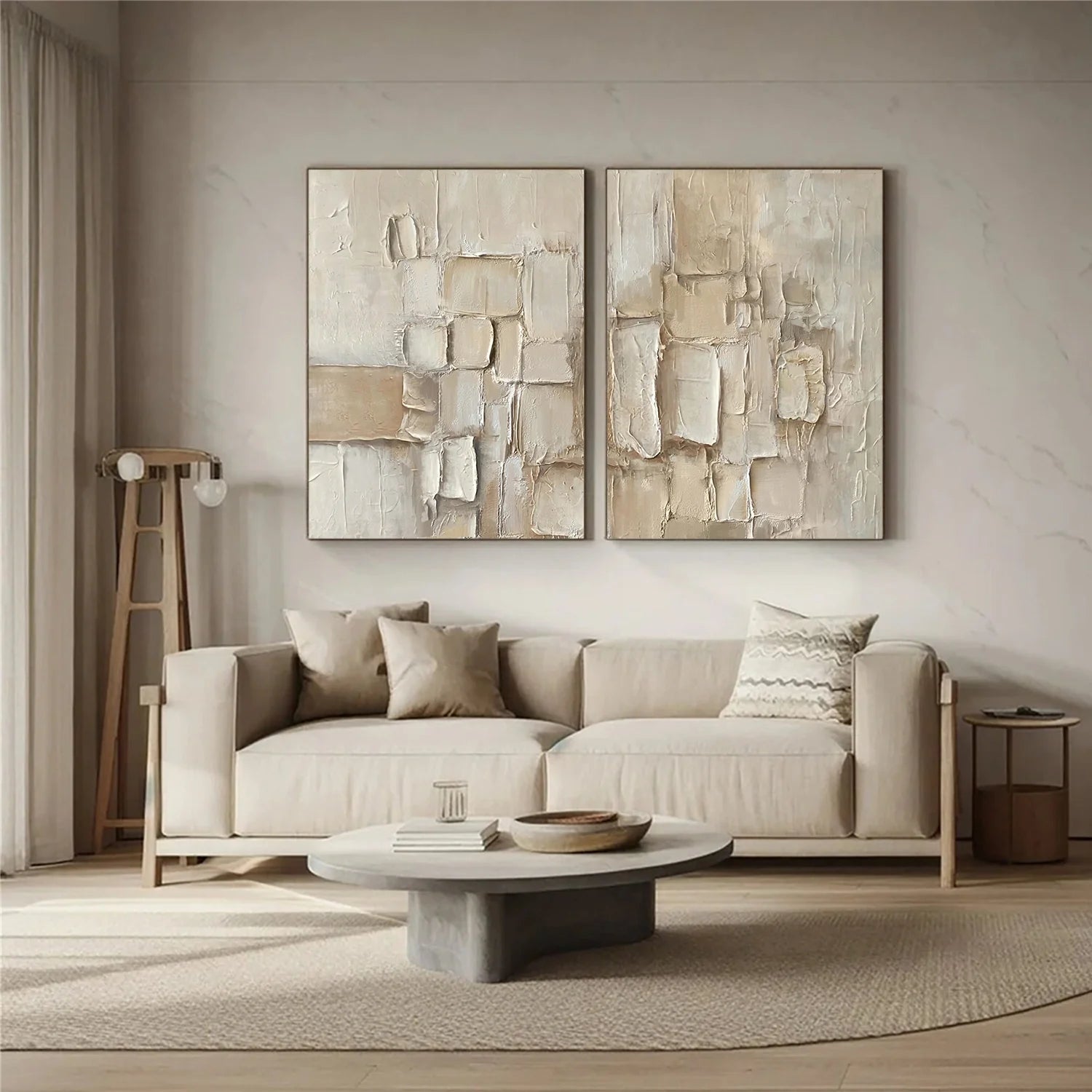 Abstract Textured Canvas Art Set of 2 #WS823