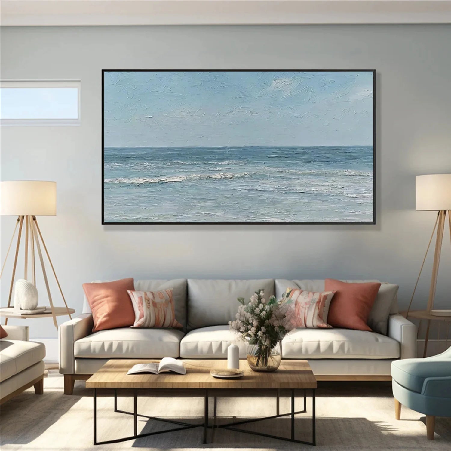 Sea & Sky Abstract Wall Art #MS254