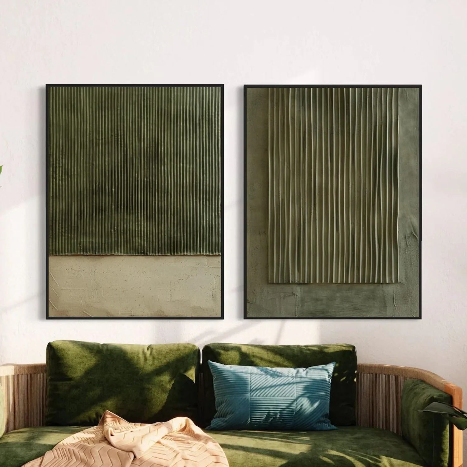 Minimalist Textured Canvas Art Set of 2 #MM359