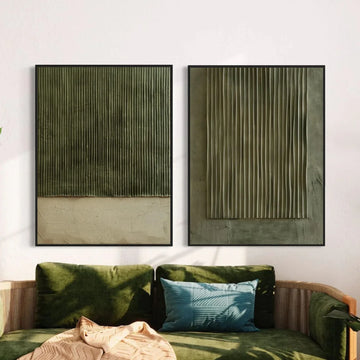 Minimalist Textured Canvas Art Set of 2 #MM359