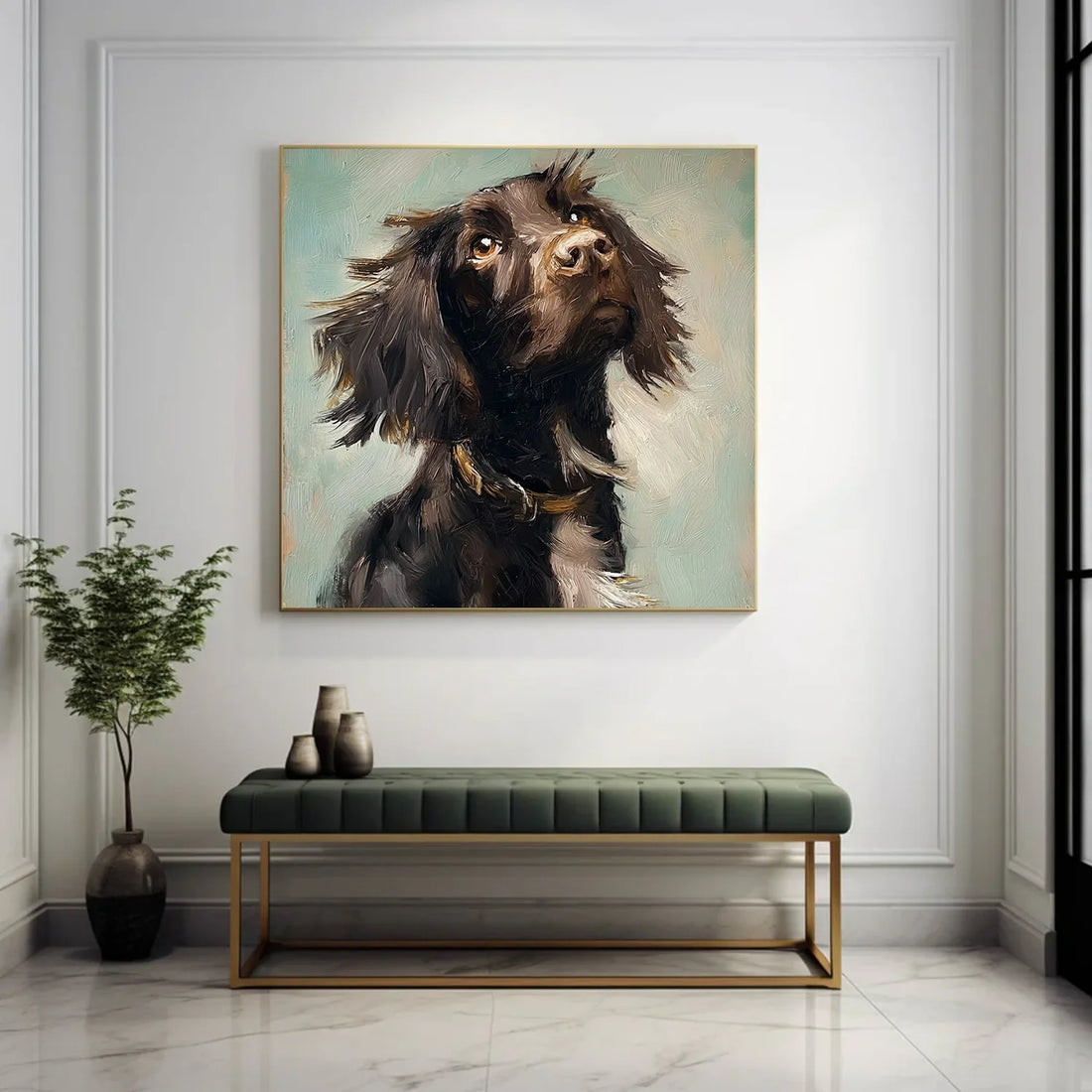 Abstract Animal Dog Wall Art #AL197