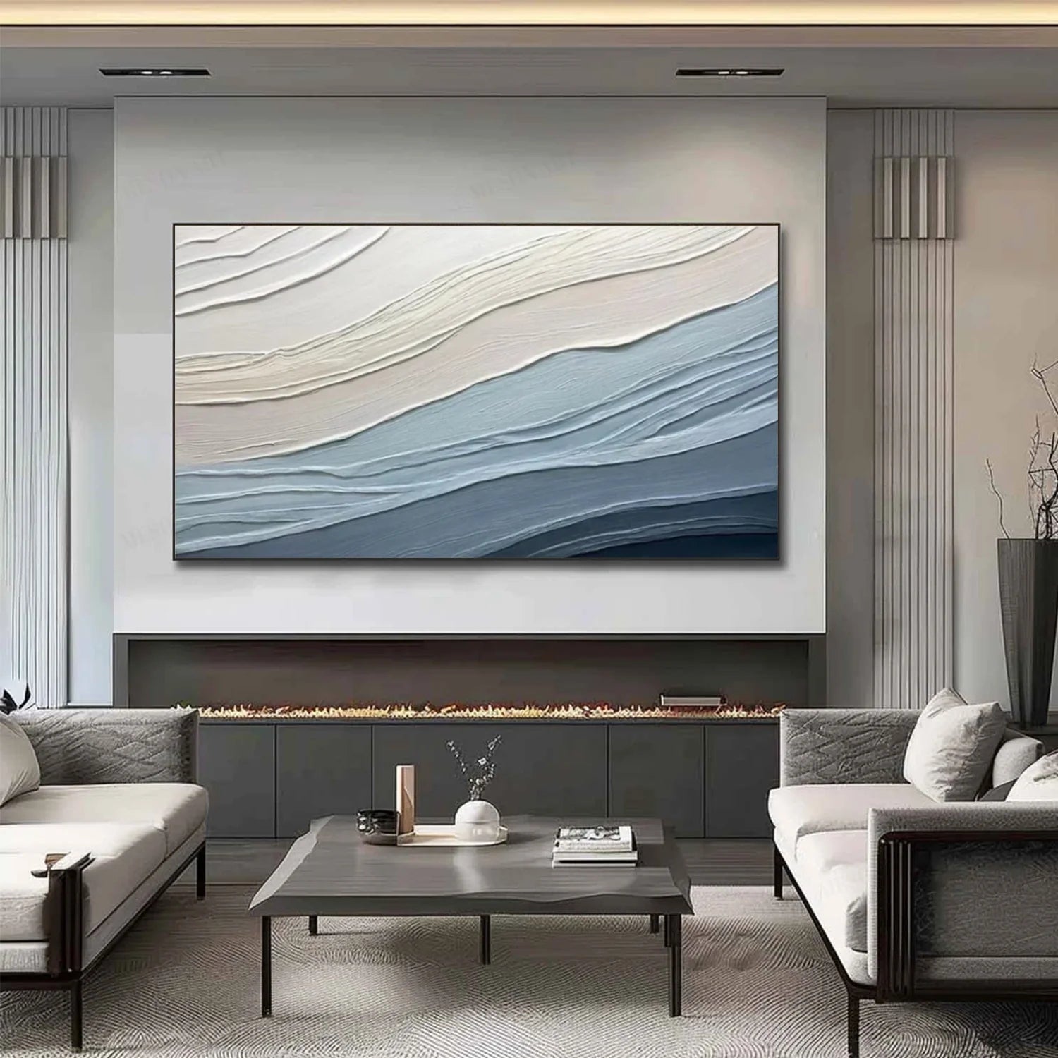 Minimalist Textured Canvas Art #MM289