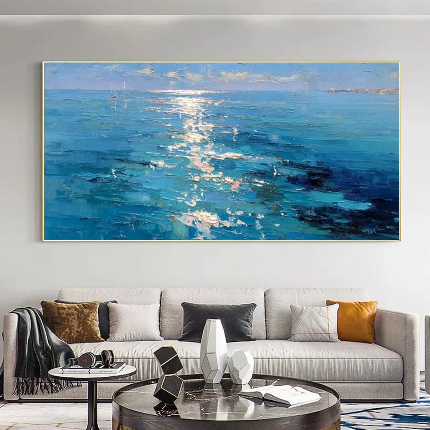 Sea & Sky Abstract Wall Art #MS264