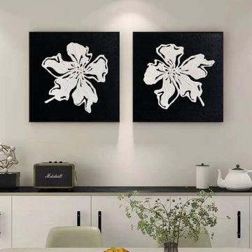 Flower & Tree Abstract Wall Art Set of 2 #ML254
