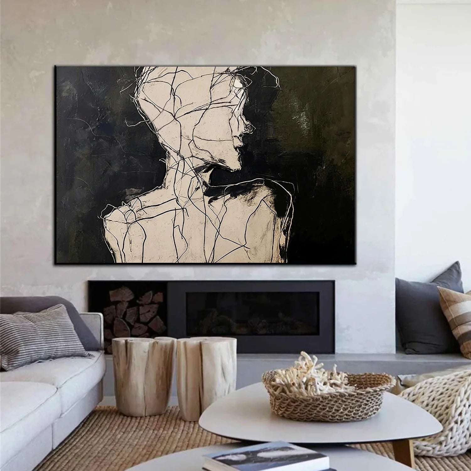 Abstract Portrait Wall Art #AP109