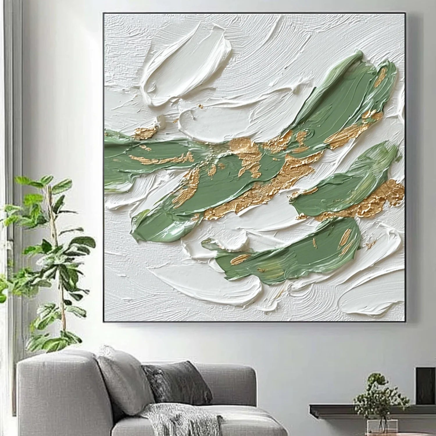 Abstract Textured Canvas Art #WS1000