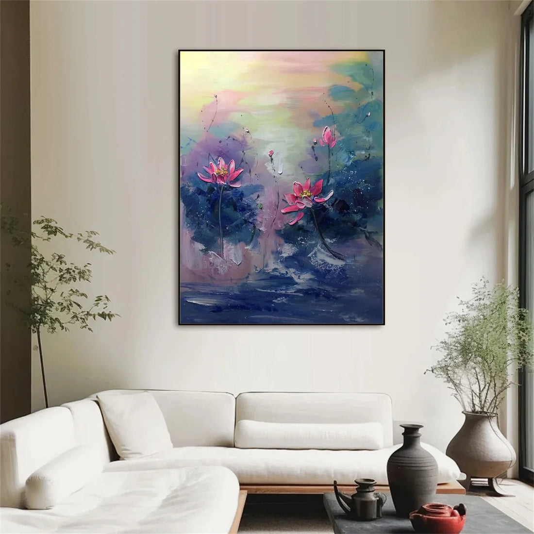 Flower & Tree Abstract Textured Wall Art #ML106
