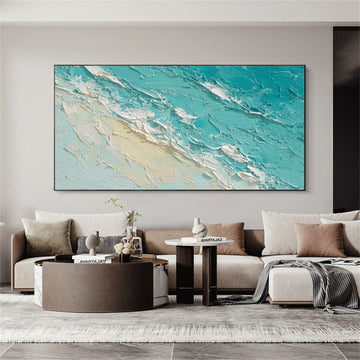 Sea & Sky Abstract Textured Wall Art #MS153