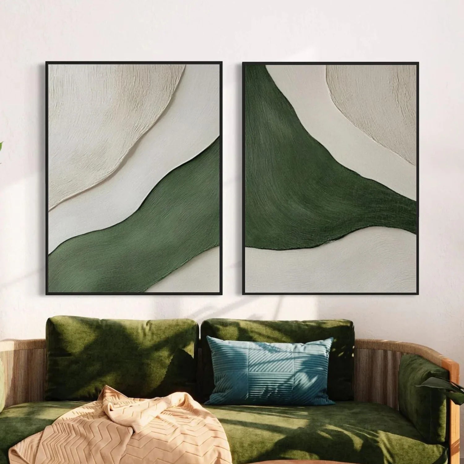 Minimalist Textured Canvas Art Set of 2 #MM347