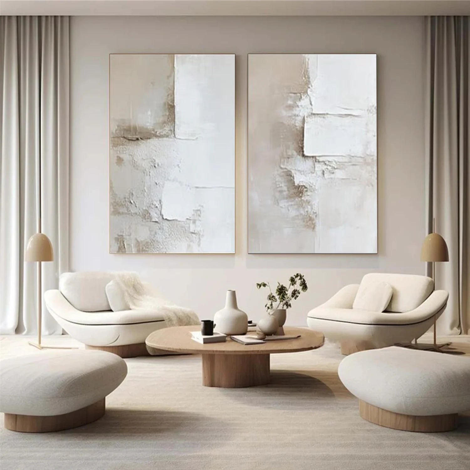 Abstract Canvas Art Set of 2 #WS979
