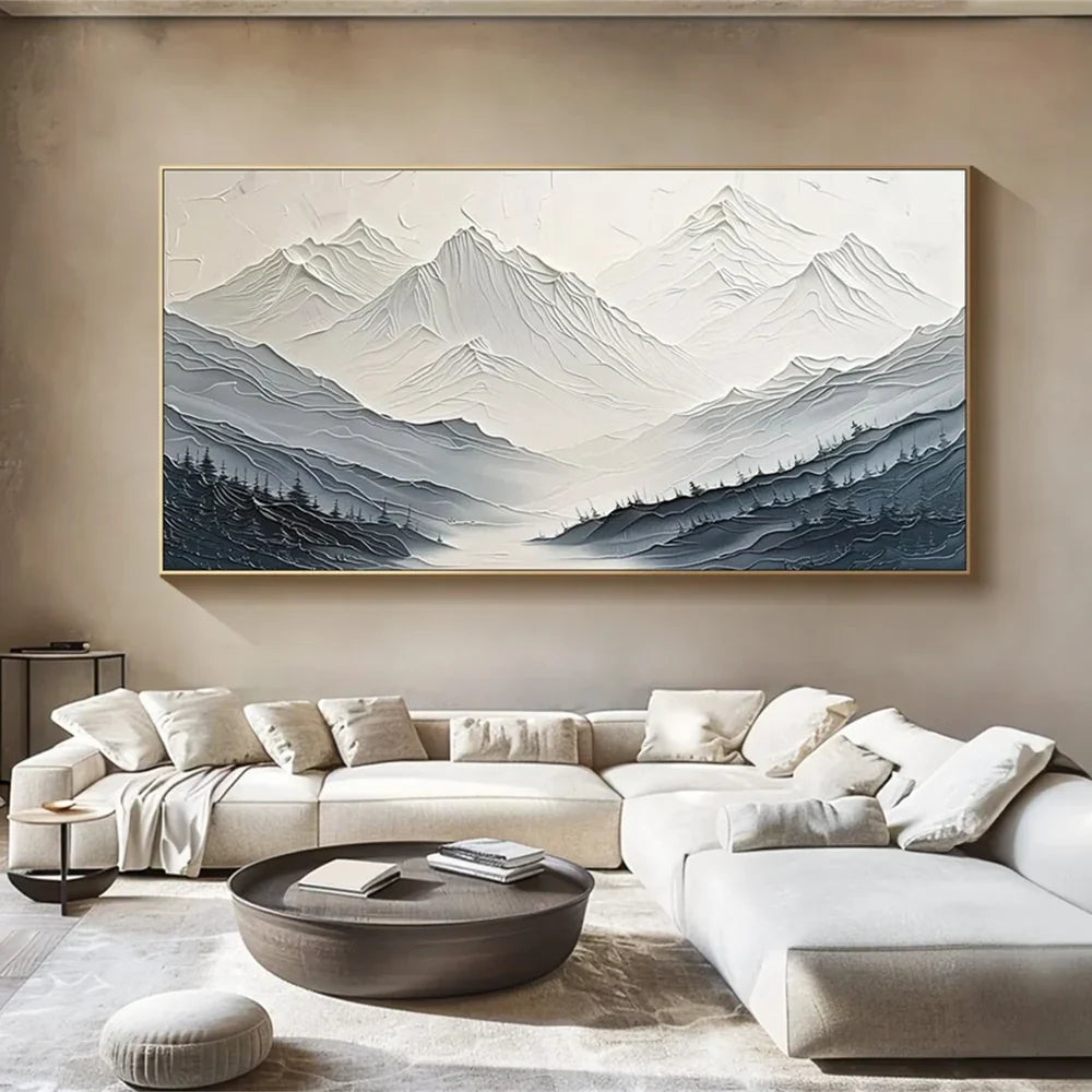 Minimalistic Mountain Textured Art #MM302