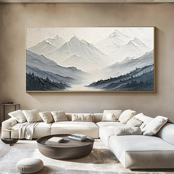 Minimalistic Mountain Textured Art #MM302