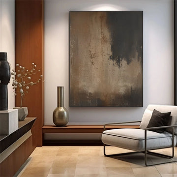 Beige and Brown Abstract Tranquility #WS512