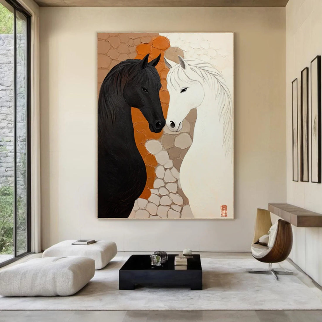 Abstract Animal Horse Wall Art #AL182