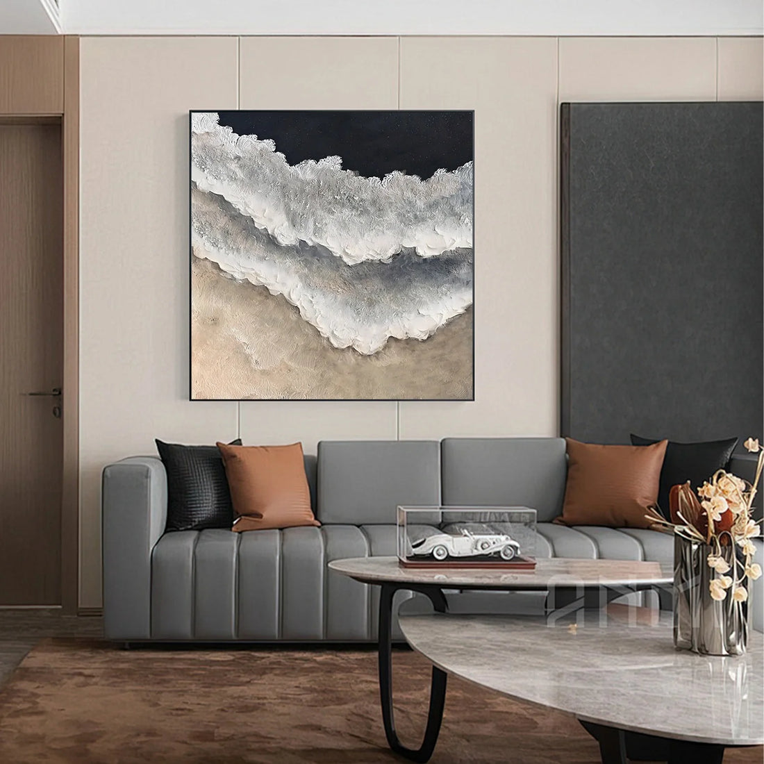 Sea & Sky Abstract Textured Wall Art #MS276