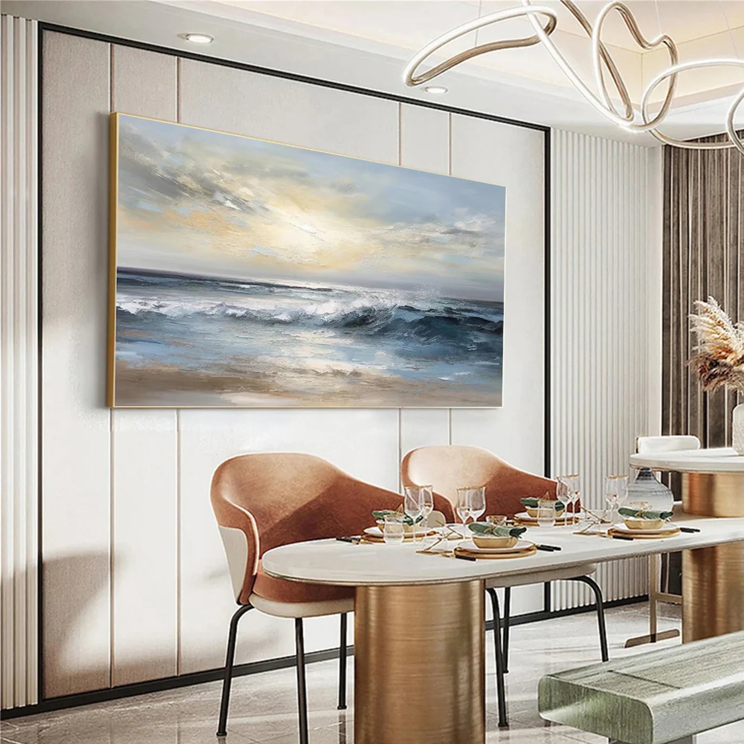 Sea & Sky Abstract Wall Art #MS134