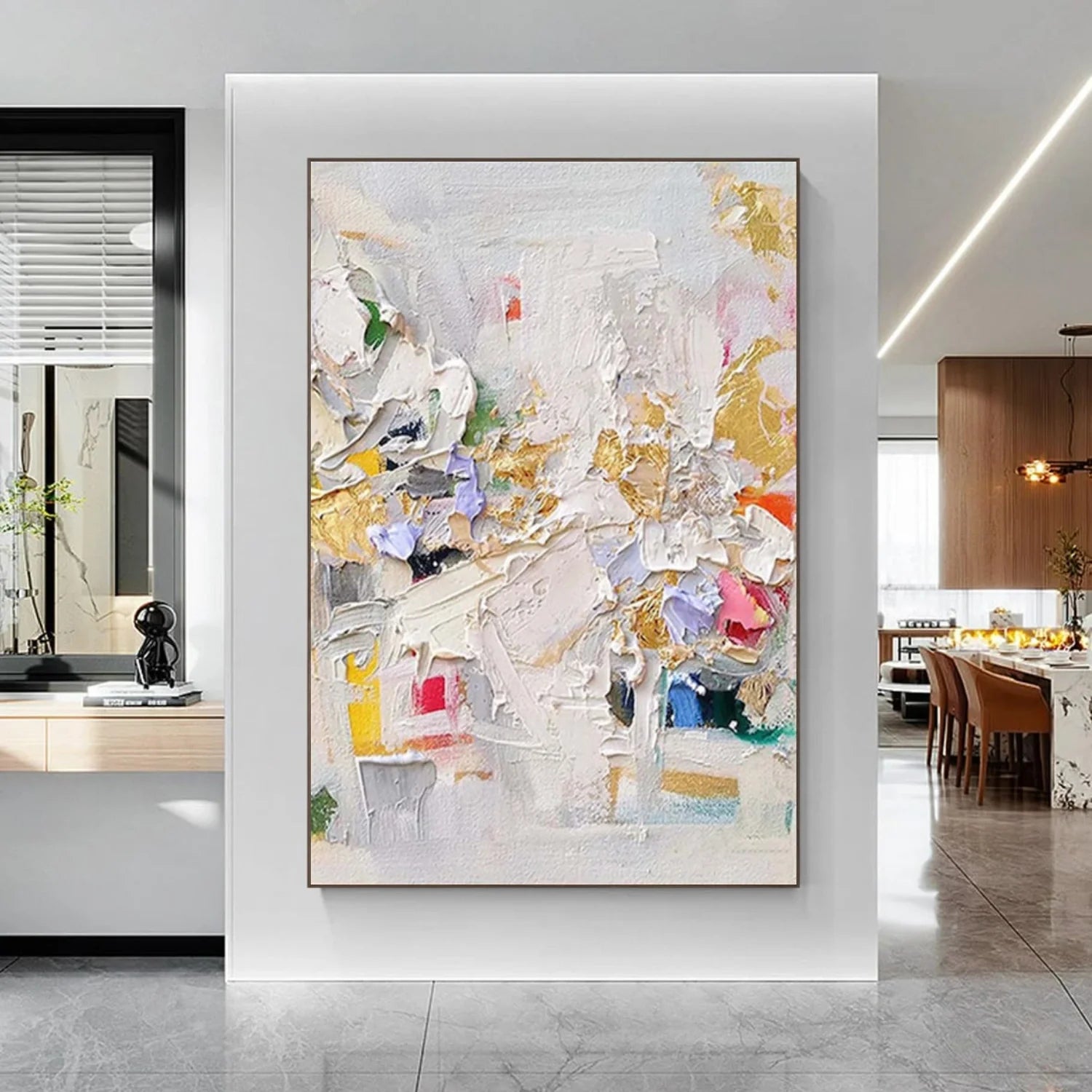 Abstract Textured Canvas Art #WS944