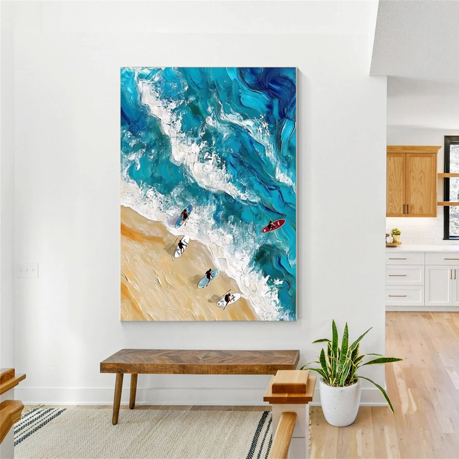 Swimming Sport Textured Wall Art #SA015