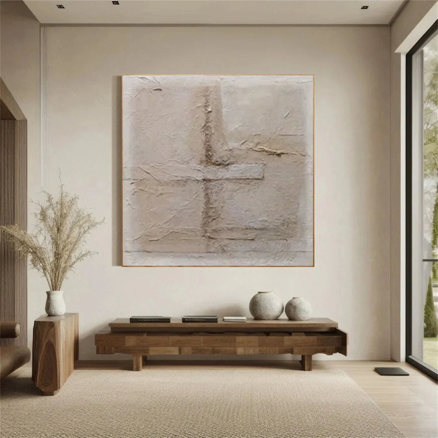 Wabi Sabi Textured Canvas Art #WS825
