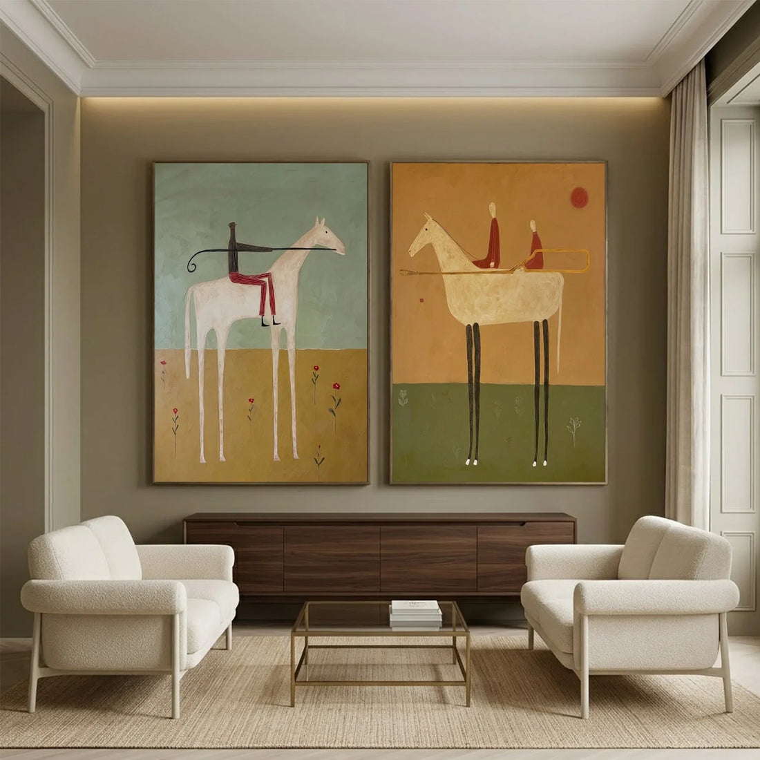 Vintage Americana Art Set of 2 #VA125
