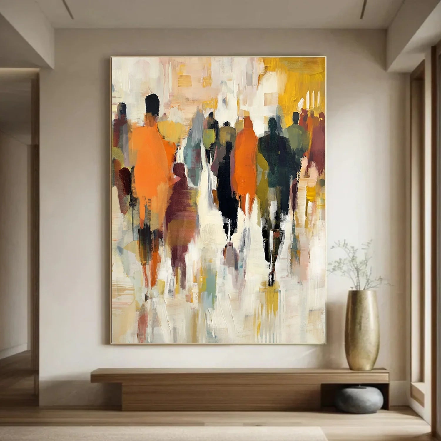 Colorful Abstract Portrait Wall Art #AP087