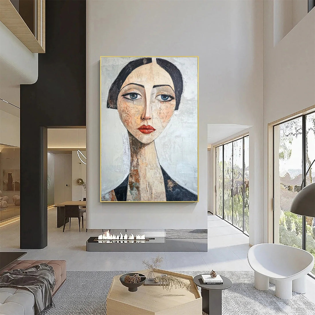 Abstract Portrait Wall Art #AP104
