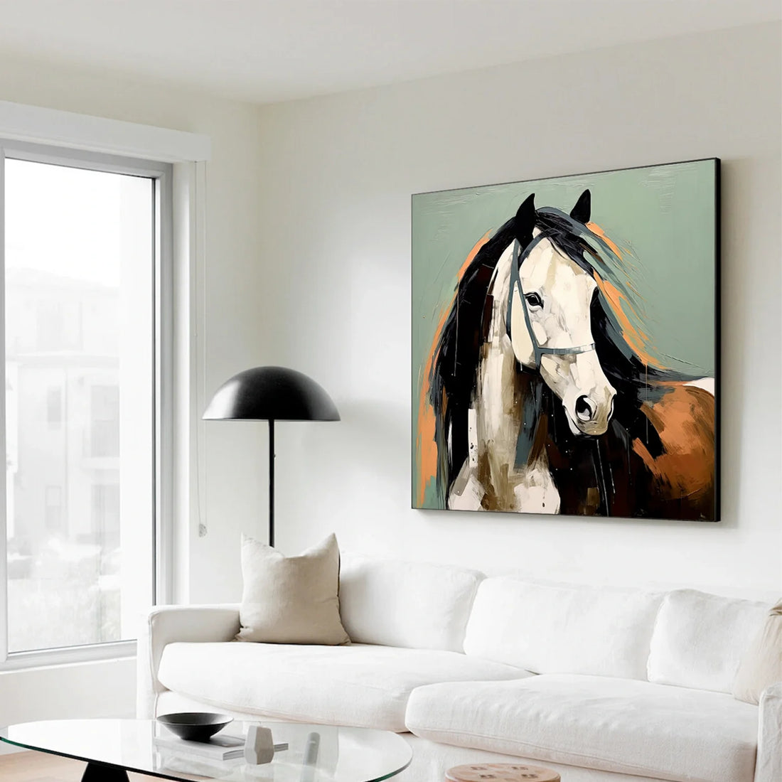 Abstract Animal Horse Wall Art #AL106
