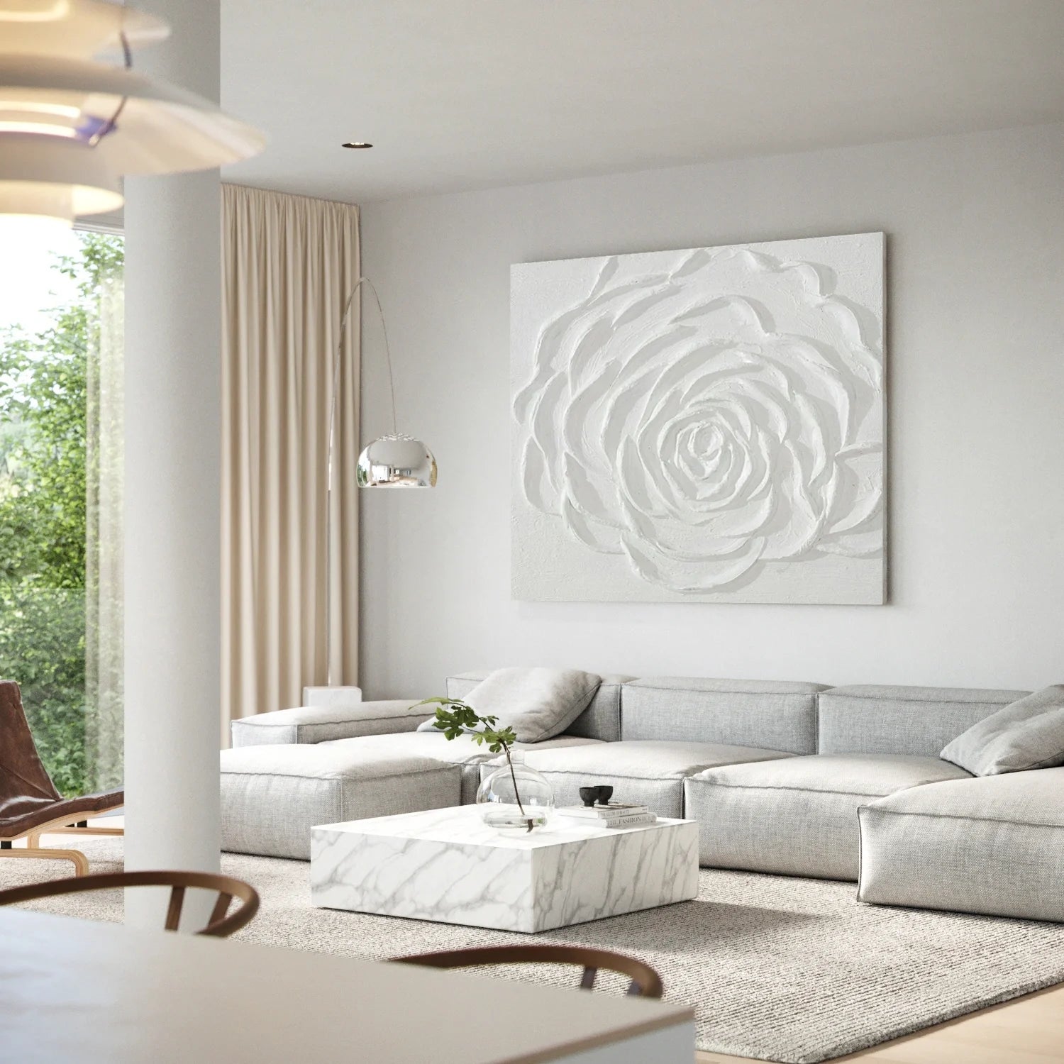 Flower & Tree Abstract Textured Wall Art #ML133