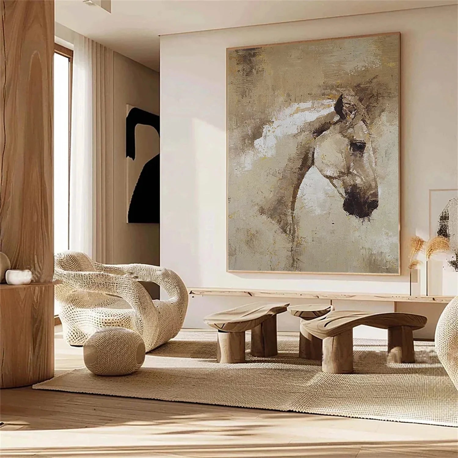 Abstract Animal Horse Wall Art #AL119