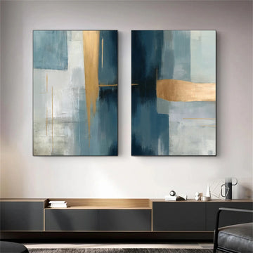 Abstract Set of 2 Canvas Art #WS588