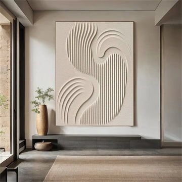 Minimalist Brown & Beige Art  #MB009