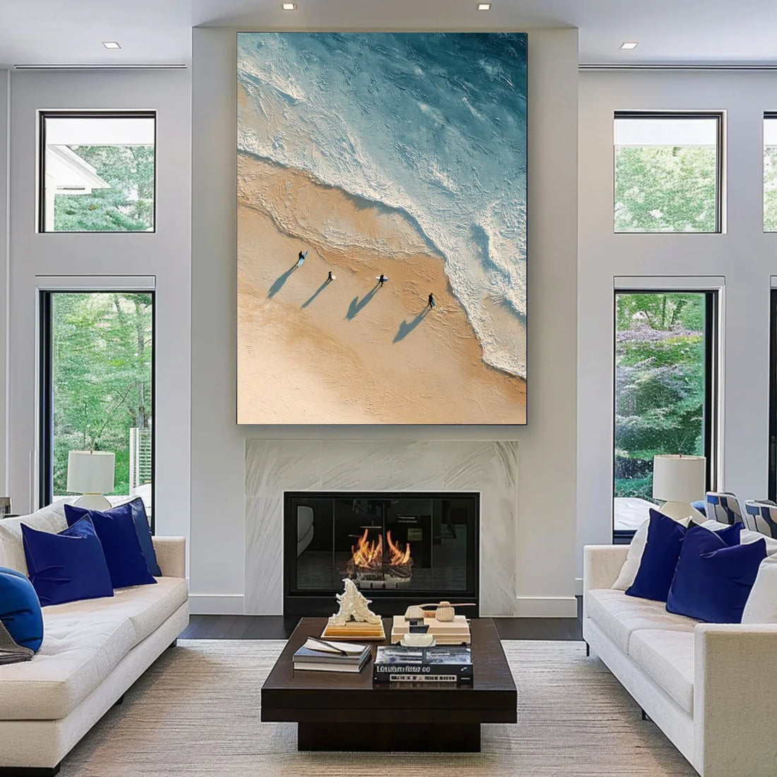 Sea & Sky Abstract Wall Art #MS283