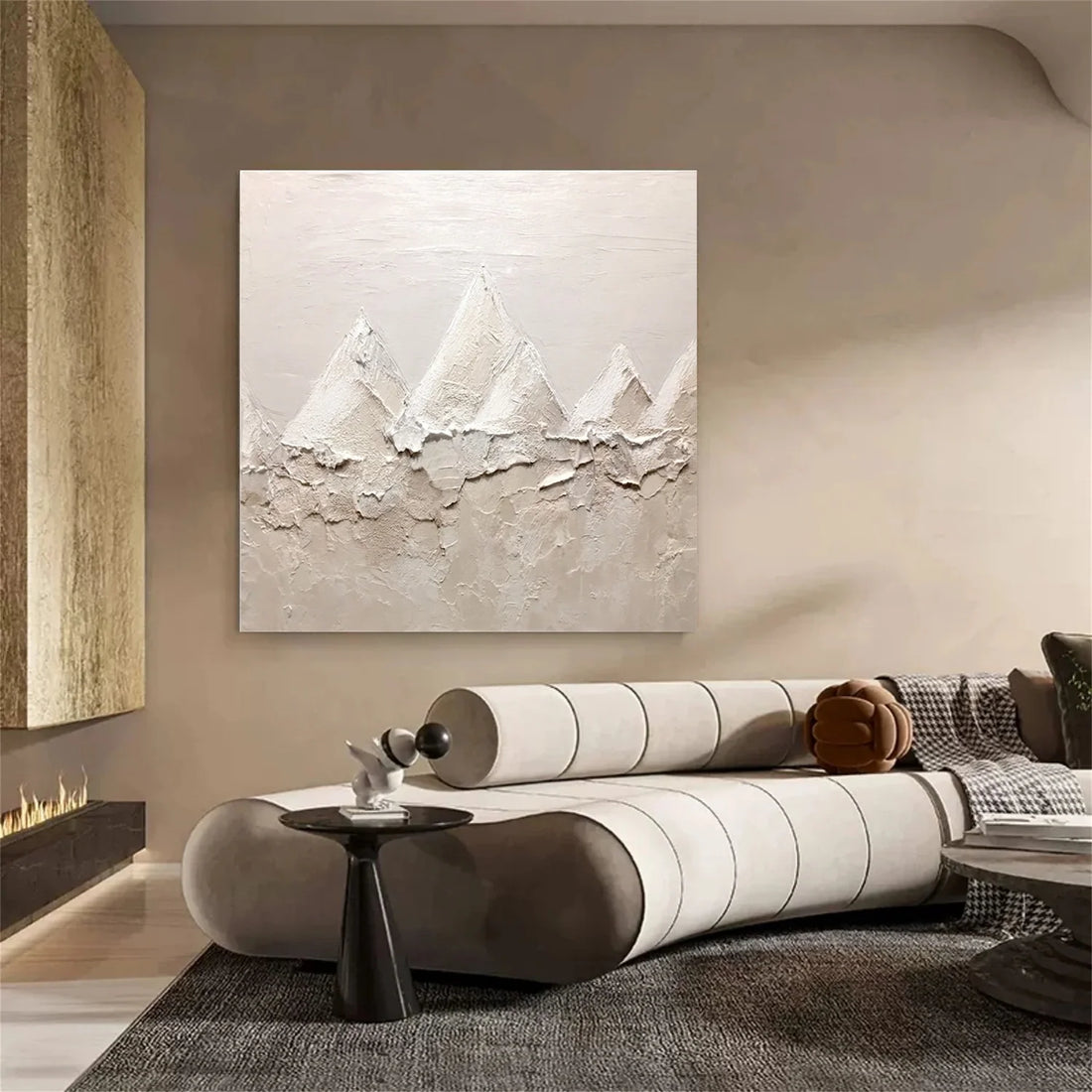 Abstract Mountain Canvas Art #MM397