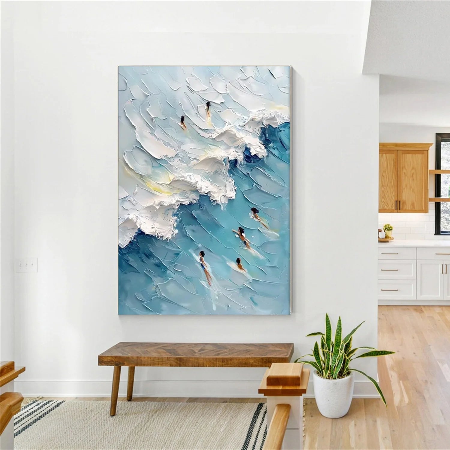 Swimming Sport Textured Wall Art #SA013