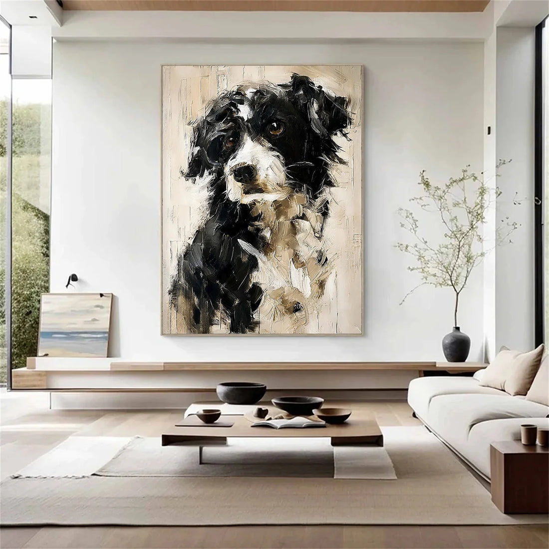 Abstract Animal Dog Wall Art #AL191