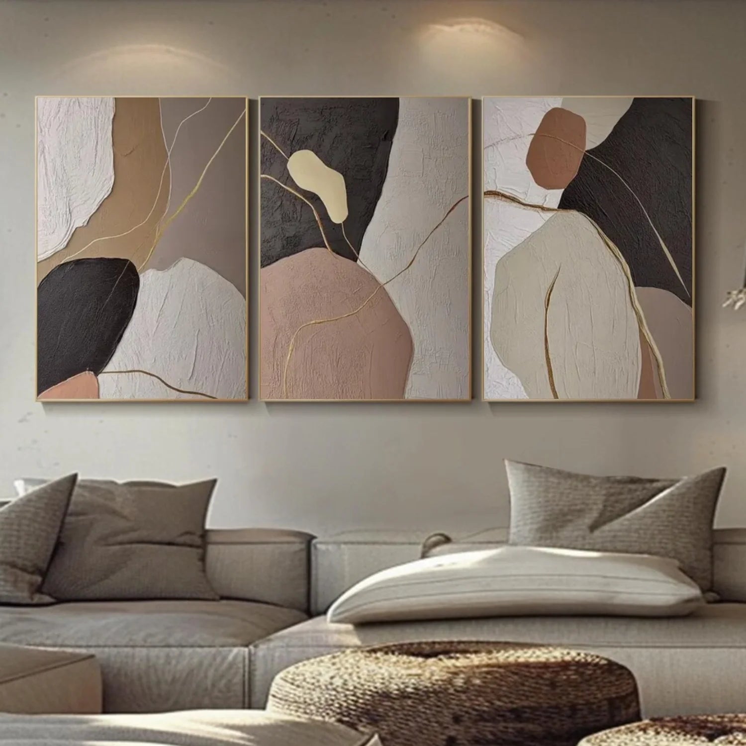 Abstract Canvas Art Set of 3 #WS803