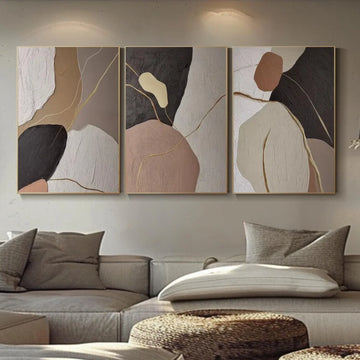 Abstract Canvas Art Set of 3 #WS803