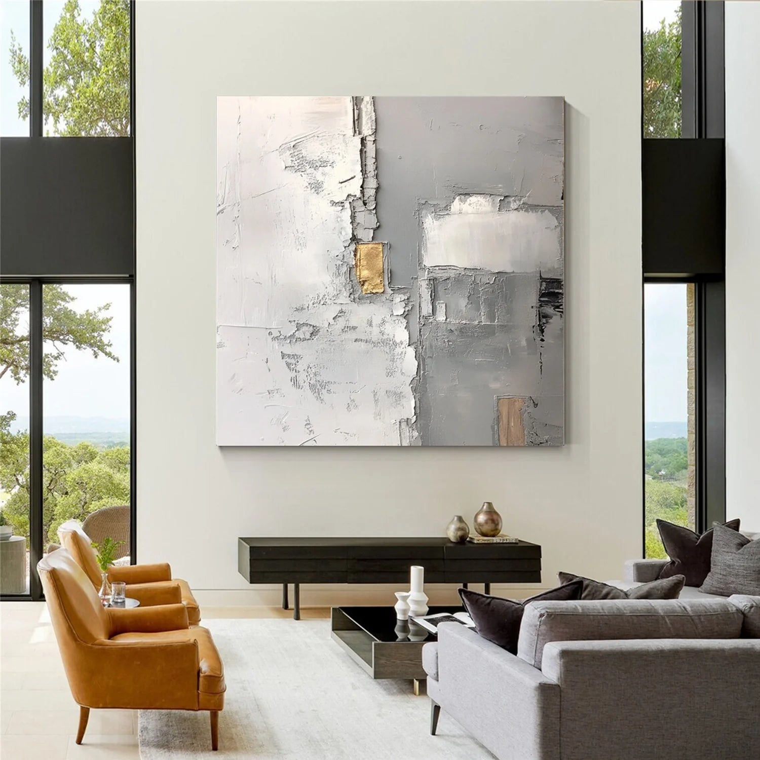 Abstract Textured Canvas Art #WS942