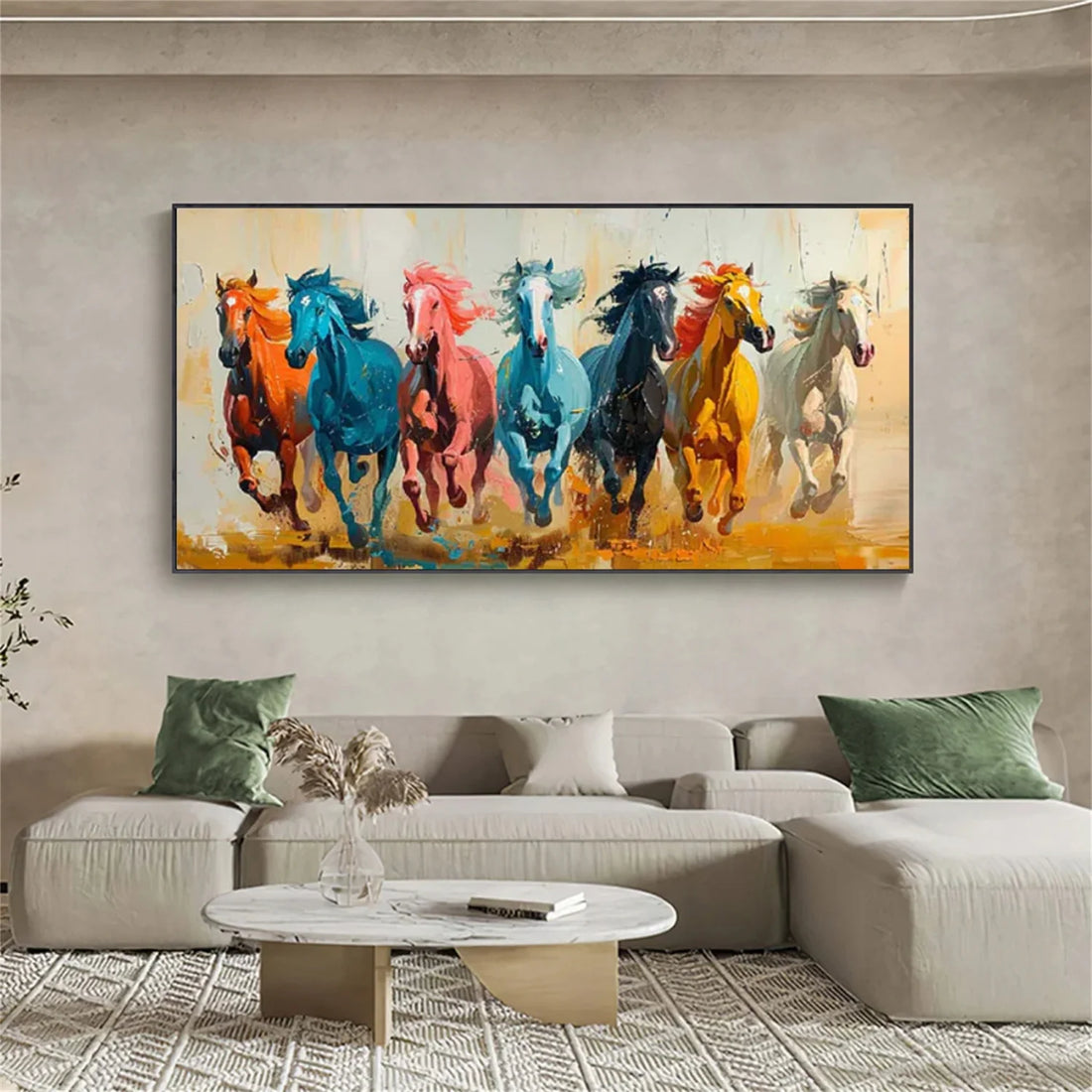 Abstract Animal Horse Wall Art #AL185
