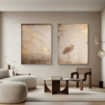 Abstract Animal Wall Art Set of 2 #AL142