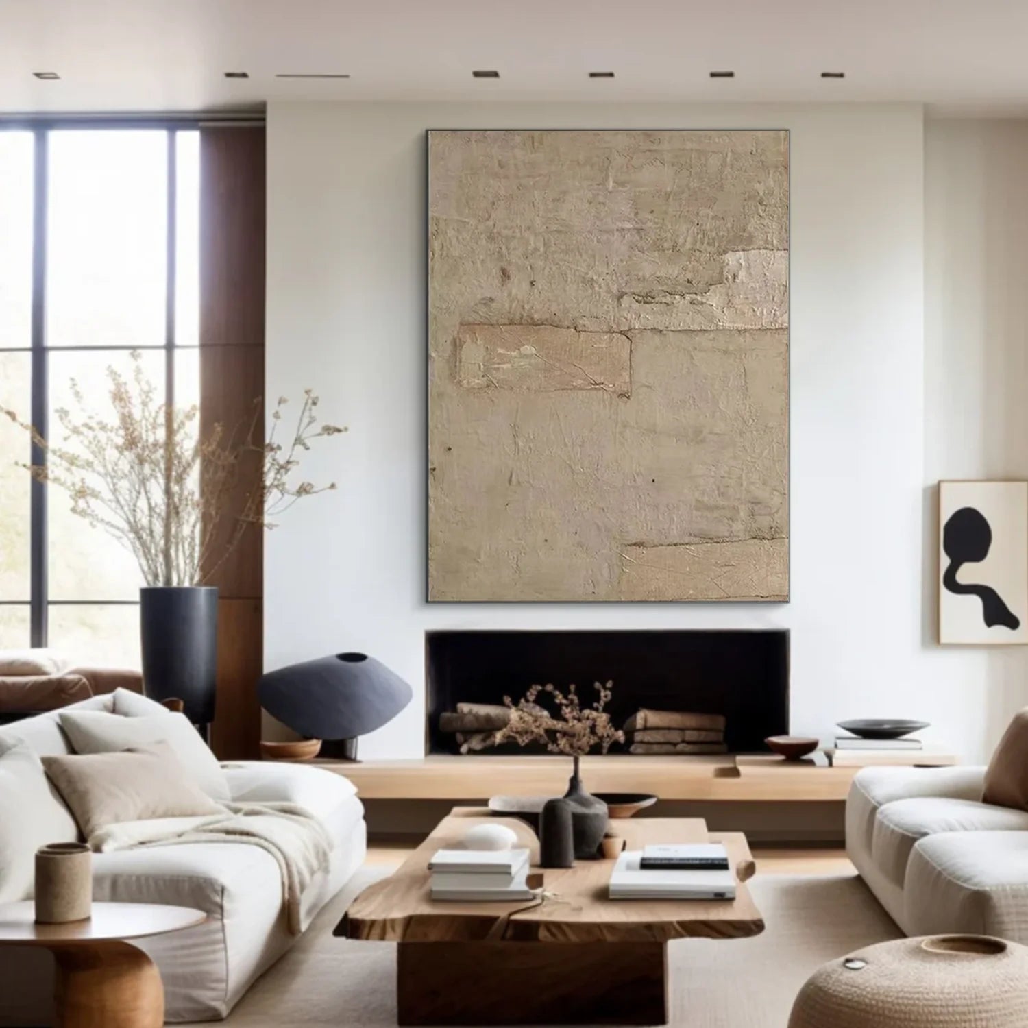 Wabi Sabi Textured Canvas Art #WS996