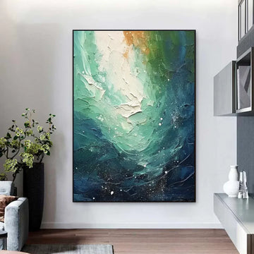 Sea & Sky Abstract Textured Wall Art #MS201
