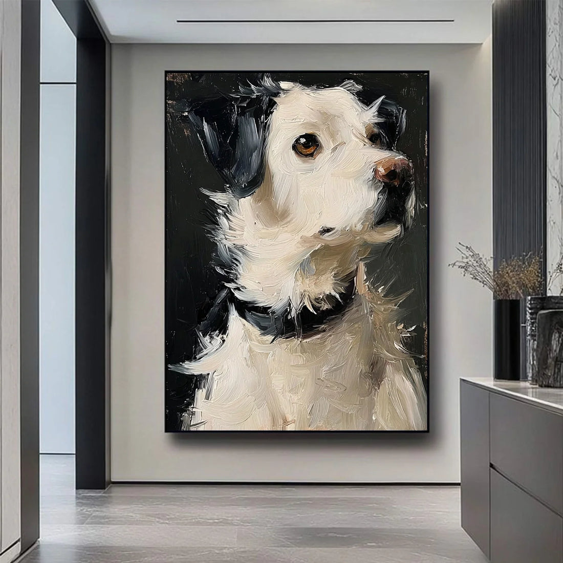 Abstract Animal Dog Wall Art #AL192