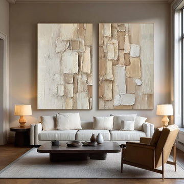 Abstract Textured Canvas Art Set of 2 #WS824