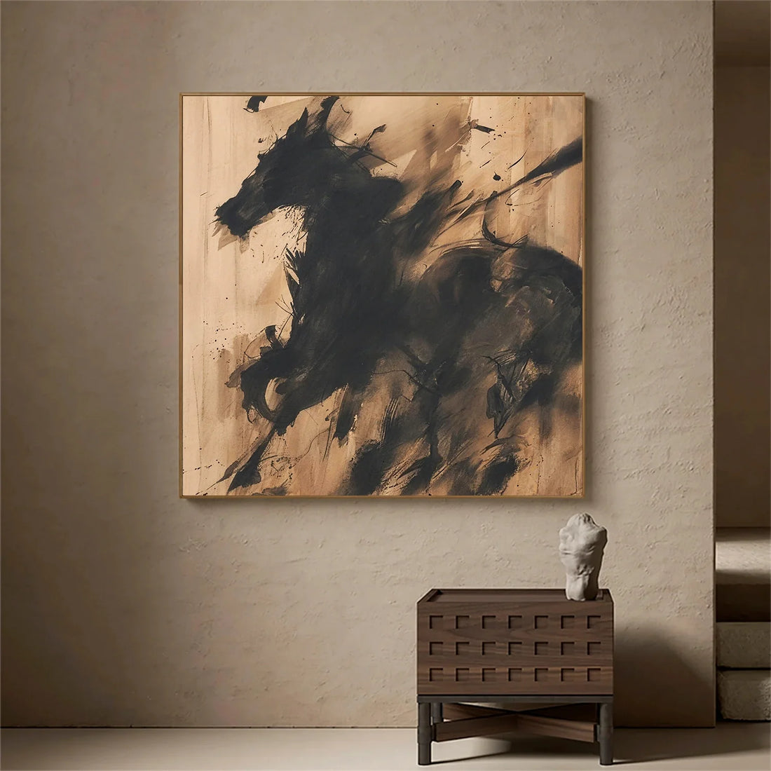 Abstract Animal Horse Wall Art #AL175