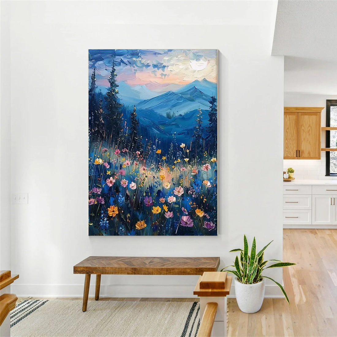 Flower & Tree Abstract Wall Art #ML119