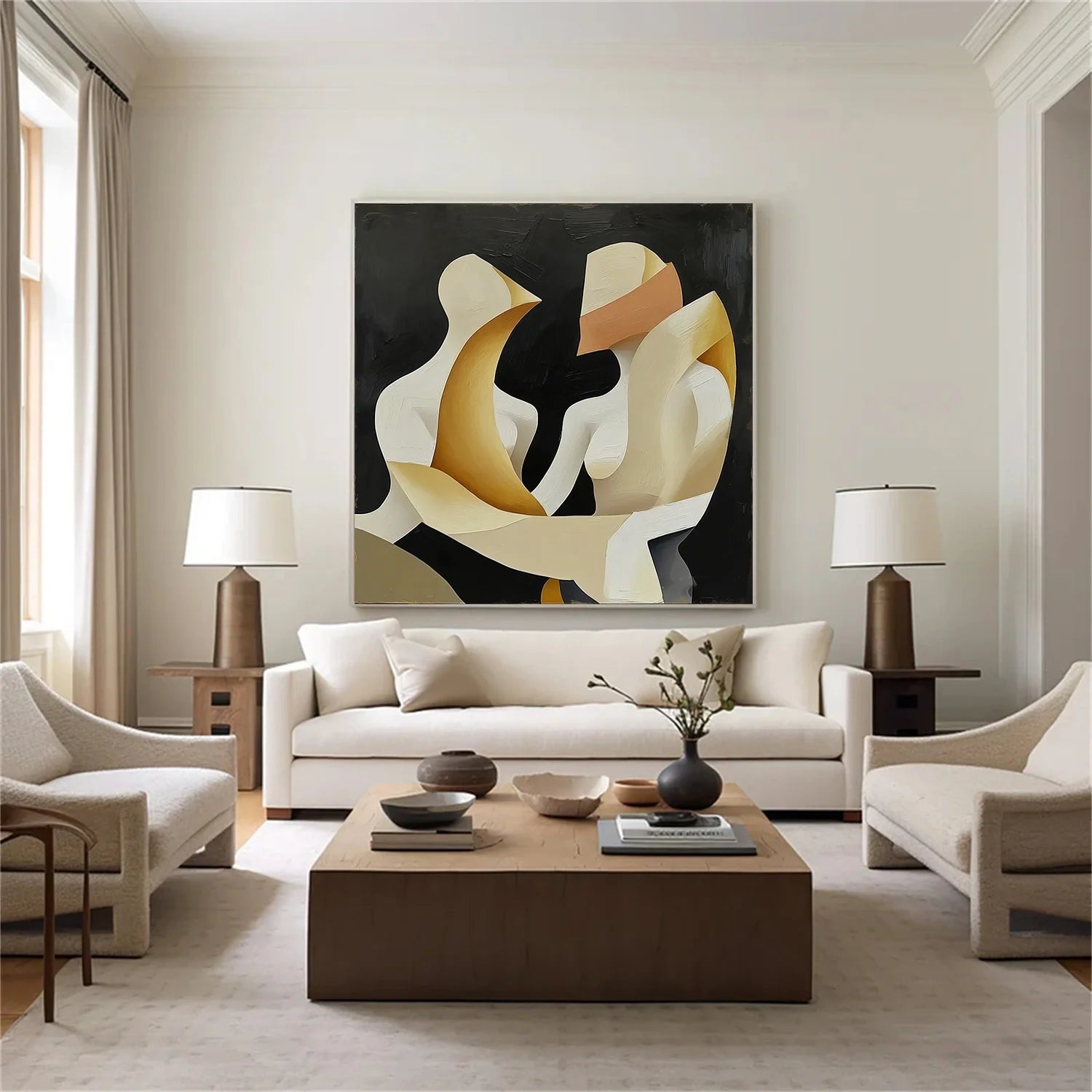 Abstract Portrait Wall Art #AP079